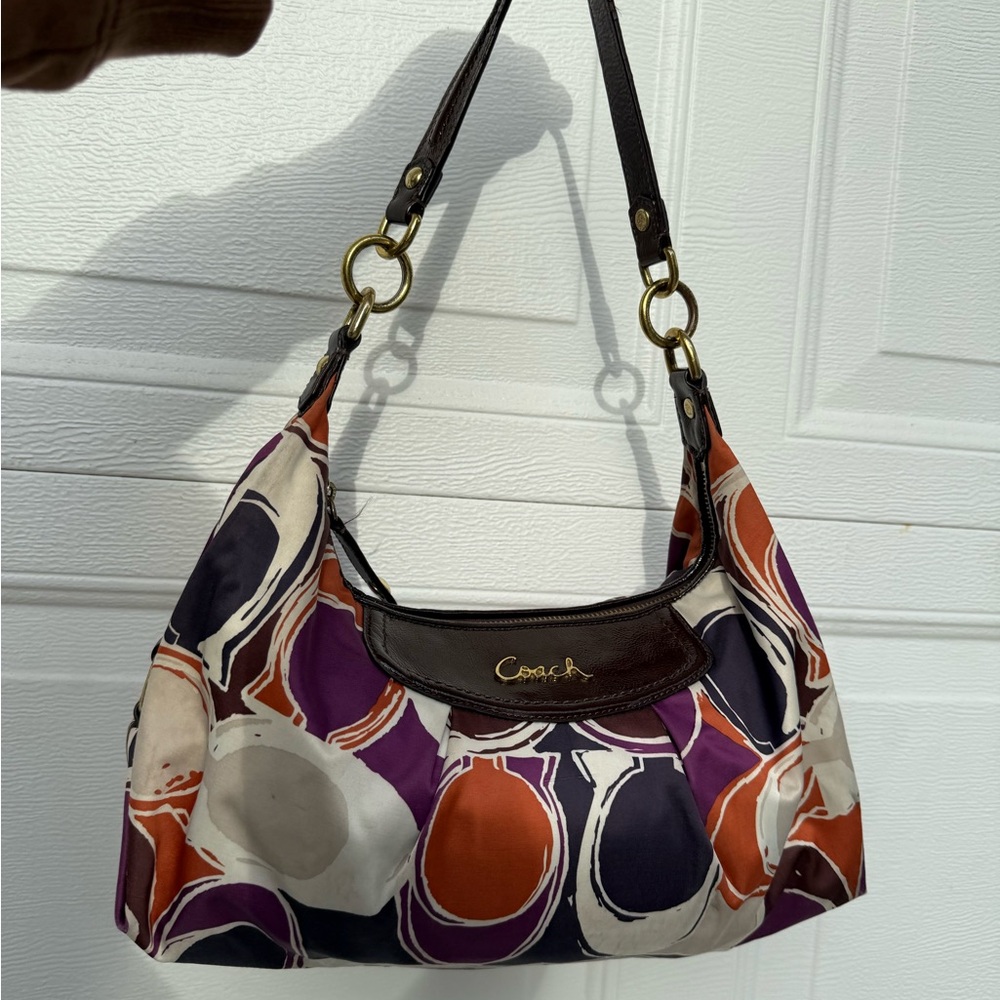 ‼️SOLD‼️COACH Ashley Scarf Print Shoulder Bag
